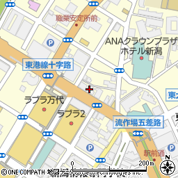 新潟市営住宅万代サービスセンター周辺の地図