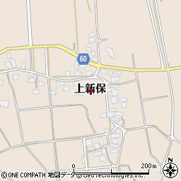 新潟県新発田市上新保周辺の地図