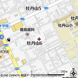 新潟県新潟市東区牡丹山6丁目11周辺の地図