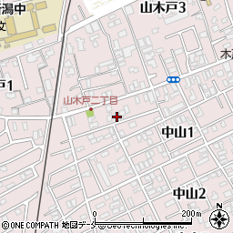 坂井製粉製麺工場周辺の地図