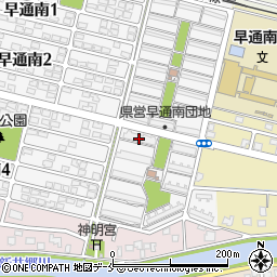 県営住宅早通団地第１９号棟周辺の地図