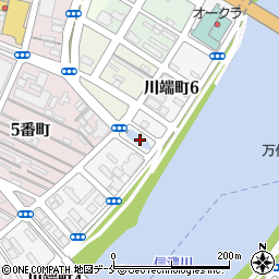 新潟市川端町ポンプ場周辺の地図