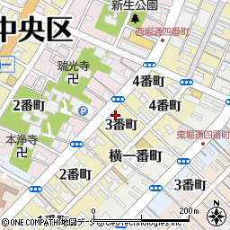 新潟県新潟市中央区西堀前通３番町725周辺の地図
