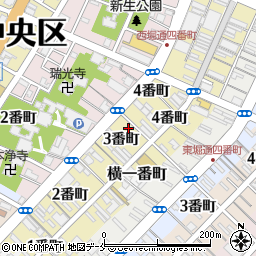 新潟県新潟市中央区西堀前通３番町727周辺の地図