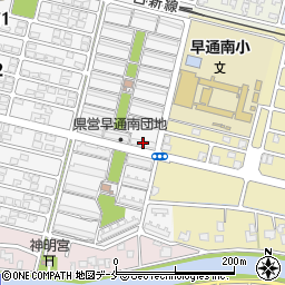県営住宅早通団地第１８号棟周辺の地図
