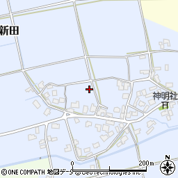 新潟県新発田市中ノ目新田周辺の地図