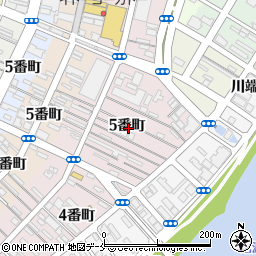 新潟県新潟市中央区上大川前通（５番町）周辺の地図