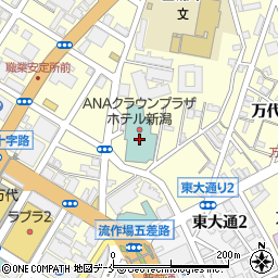 ＡＮＡクラウンプラザホテル新潟郷土料理蔵周辺の地図