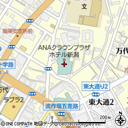 ＡＮＡクラウンプラザホテル新潟調達周辺の地図