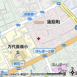 メナード化粧品新潟明石代行店周辺の地図
