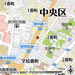 日本海不動産株式会社　東中通店周辺の地図