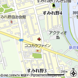 セブンイレブン新潟すみれ野店周辺の地図
