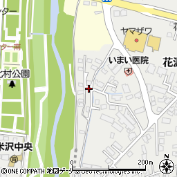 山形県米沢市花沢町2610周辺の地図