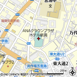 ＡＮＡクラウンプラザホテル新潟周辺の地図