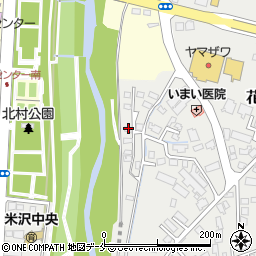 山形県米沢市花沢町2613-22周辺の地図