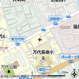 新潟県新潟市中央区東万代町7周辺の地図