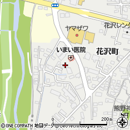 山形県米沢市花沢町周辺の地図