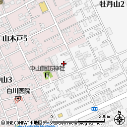 新潟県新潟市東区牡丹山2丁目1周辺の地図