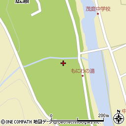 福島市役所　茂庭ふるさと館周辺の地図