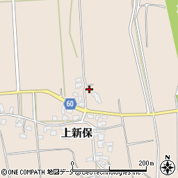 新潟県新発田市上新保603周辺の地図