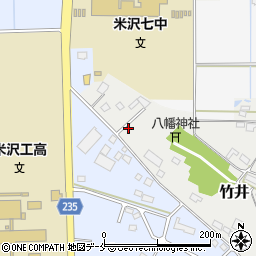 山形県米沢市竹井775-7周辺の地図