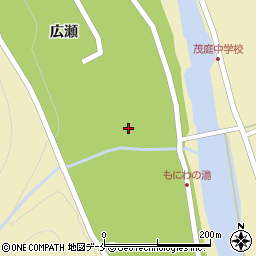 福島県福島市飯坂町茂庭（広瀬前）周辺の地図