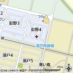 新潟県新潟市北区彩野4丁目周辺の地図