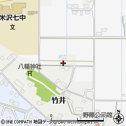 山形県米沢市竹井822周辺の地図