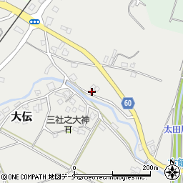 大伝本村集落開発センター周辺の地図