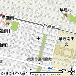 県営住宅早通団地第６号棟周辺の地図