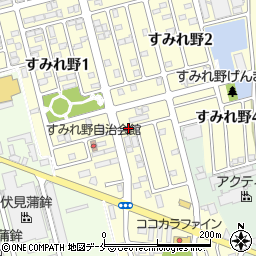 新潟県新潟市北区すみれ野周辺の地図