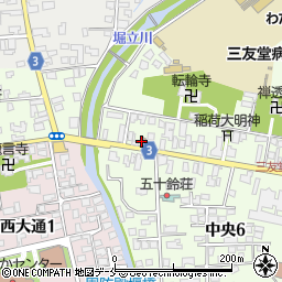 米沢中央七郵便局 ＡＴＭ周辺の地図