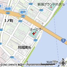 ホテルオークラ新潟周辺の地図