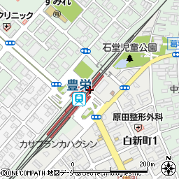 豊栄駅周辺の地図