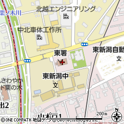 新潟市消防局東消防署周辺の地図
