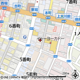 笹長呉服店周辺の地図