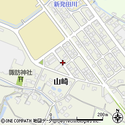 新潟県新発田市山崎周辺の地図
