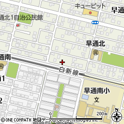 新潟県新潟市北区早通北3丁目1-27周辺の地図