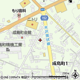 山形県米沢市成島町周辺の地図