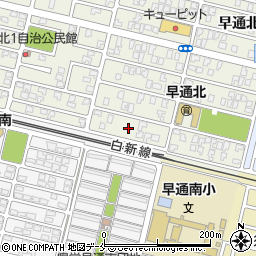 新潟県新潟市北区早通北3丁目1周辺の地図