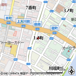 新潟県新潟市中央区新島町通（１ノ町）周辺の地図