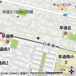 新潟県新潟市北区早通北3丁目1-33周辺の地図