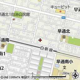 新潟県新潟市北区早通北3丁目1-4周辺の地図