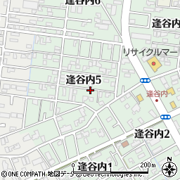 逢谷内5丁目3-8☆アキッパ駐車場周辺の地図