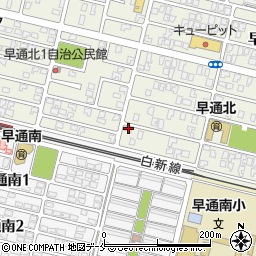 新潟県新潟市北区早通北3丁目1-38周辺の地図