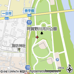 阿賀野川河川公園トイレ２周辺の地図