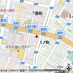 エイアイユーインシュアランスカンパニー新潟支店周辺の地図