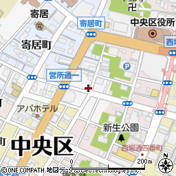 新潟市漆器同業組合周辺の地図