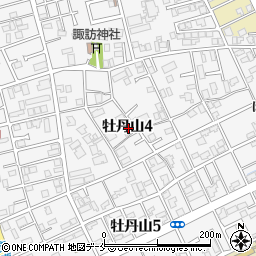 新潟県新潟市東区牡丹山4丁目周辺の地図