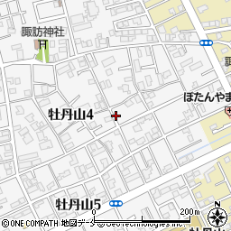 新潟県新潟市東区牡丹山4丁目14周辺の地図